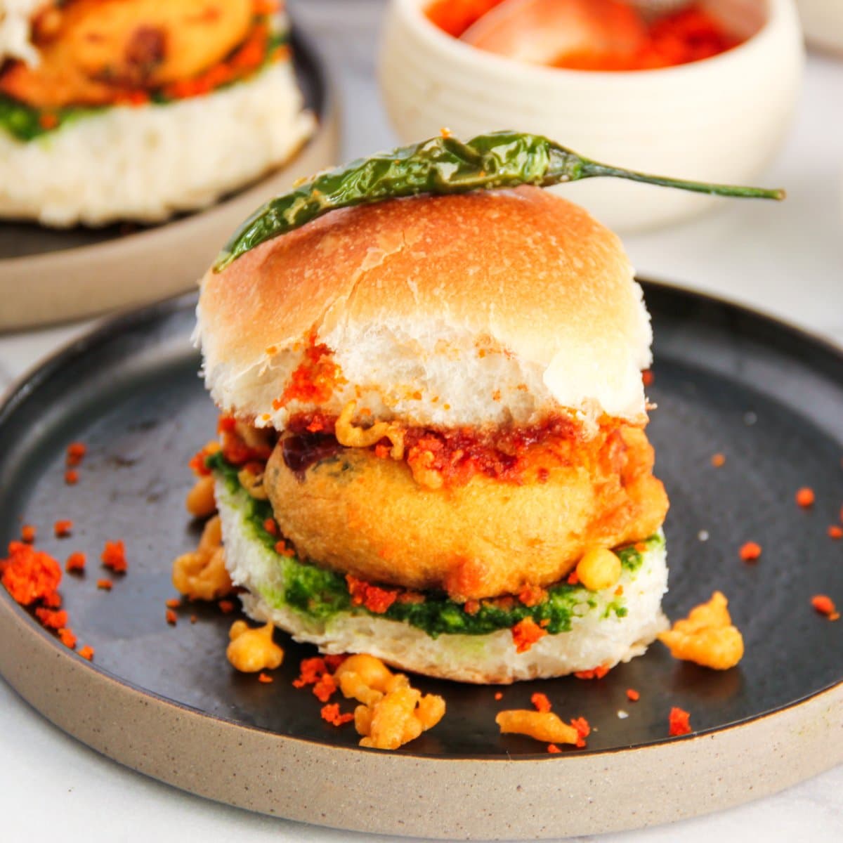 cheese burst vada pav recipe